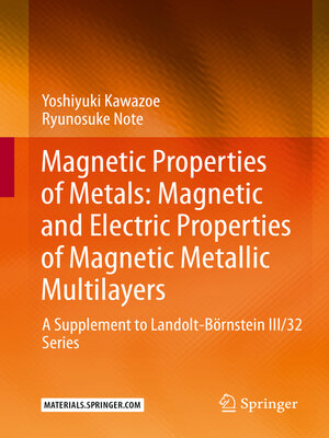 cover image of Magnetic Properties of Metals